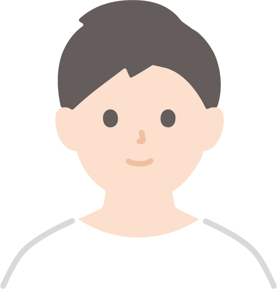 男性のアイコンです。